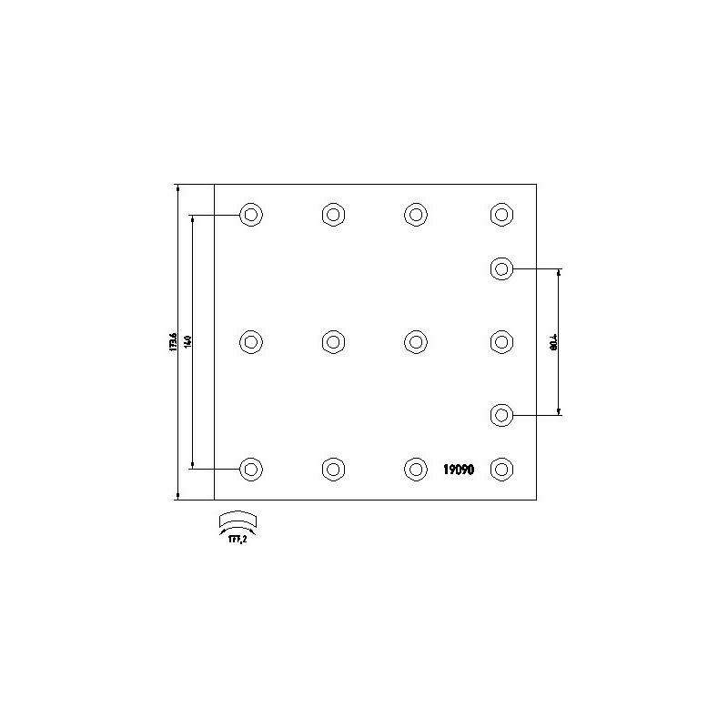 VOLVO TRUMMELPIDURI KATTED 175MM