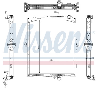 VOLVO FH RADIAATOR RAAMIGA