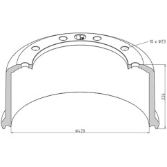 BPW TRUMMEL 420X180