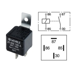 RELEE 24V 20A 4-KLEMMI